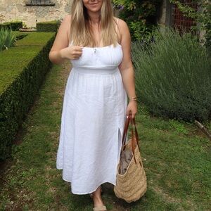 Wilfred Aritzia Size Large Genoa Linen Midi Dress